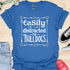 Easily distracted by bulldogs - V4 - Vintage Poster T-Shirt